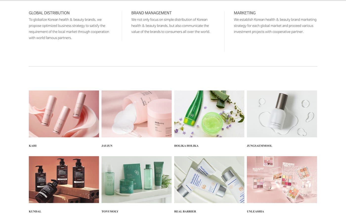 Hyundai C Square website — brand portfolio grid