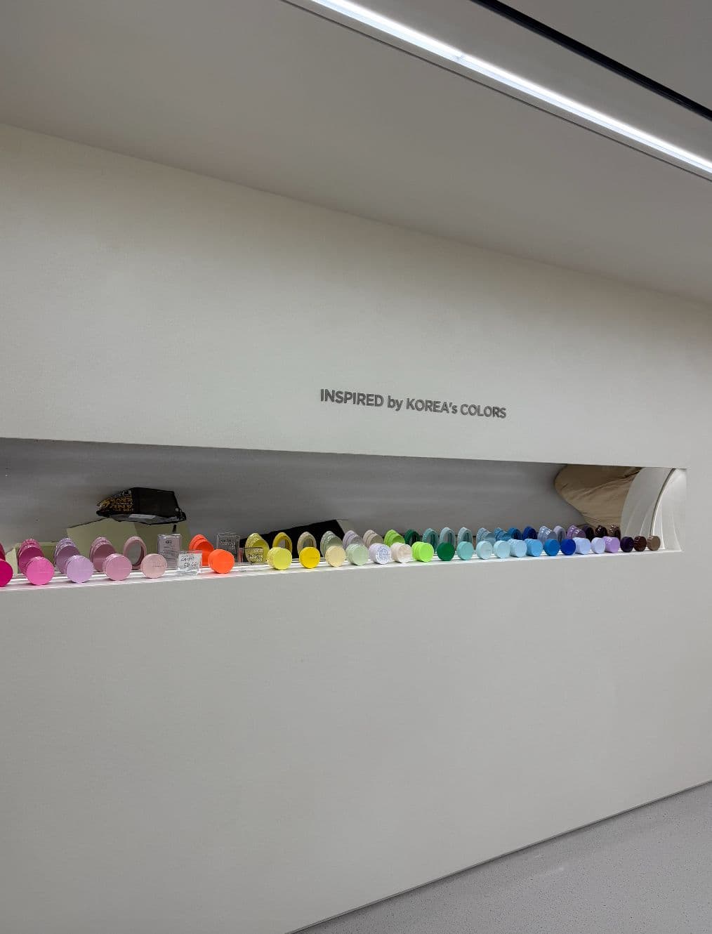 JUNGSAEMMOOL 101 Seongsu — "Inspired by Korea's Colors" product wall